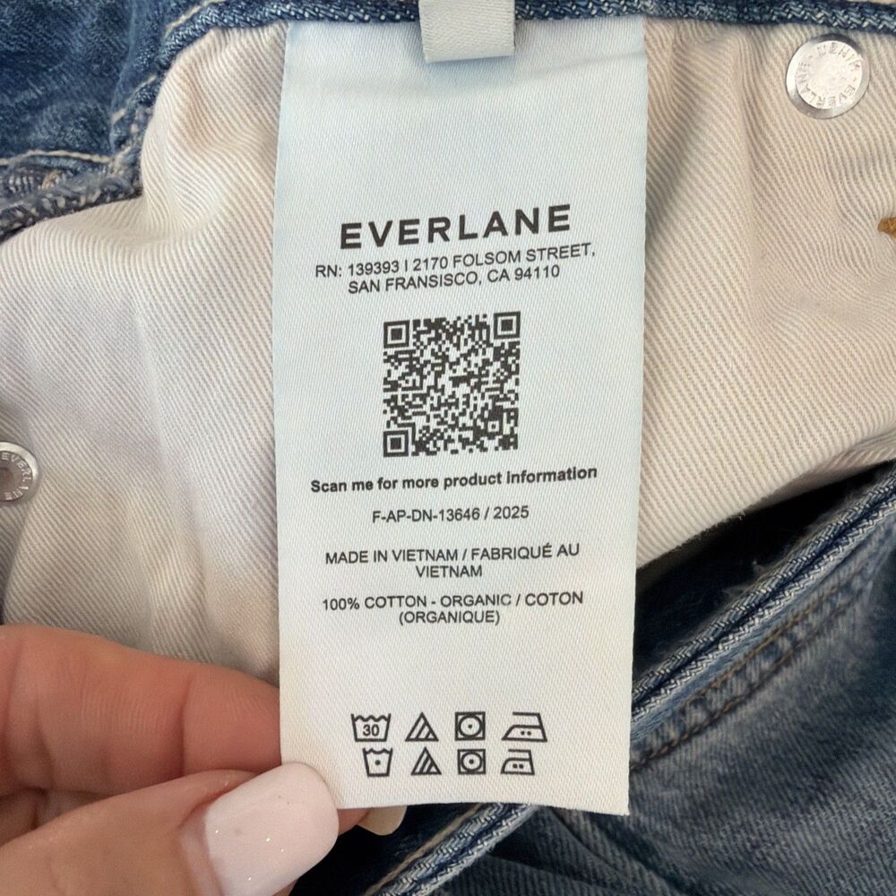 NWT Everlane The Paneled Wide-Leg Jean 27R Boho Chic Lagenlook Coastal Casual - Picture 4 of 9
